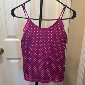 Choices Pink Fitted Camisole with Adjustable Straps